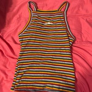 Hollister striped slim tank